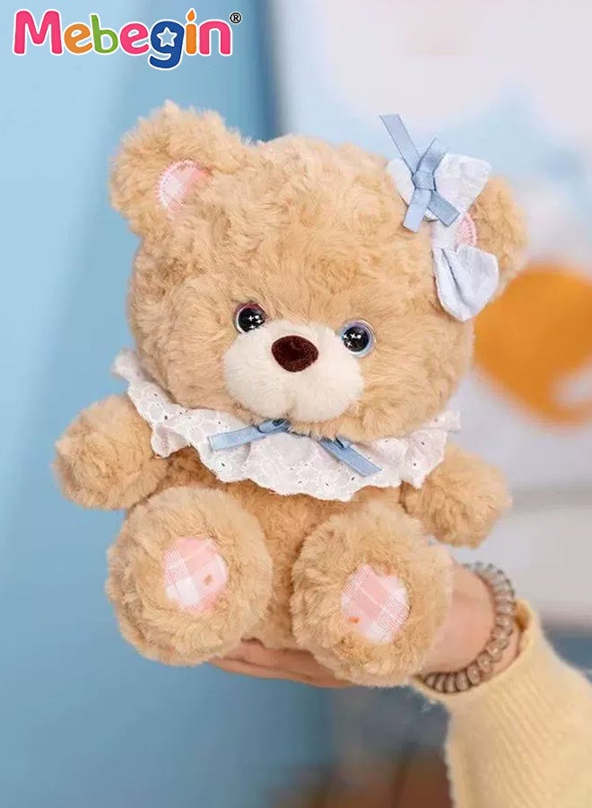 MEBEGIN 30cm Stuffed Teddy Bear, Unique Shape Bear Toy with Bowknot, Adorable Comfortable Plush Toy, Creative Interior Decoration, Fun Themed Room Decor, Made of Soft Premium Stuffing Material, Ideal Gift for All Age - Image 3